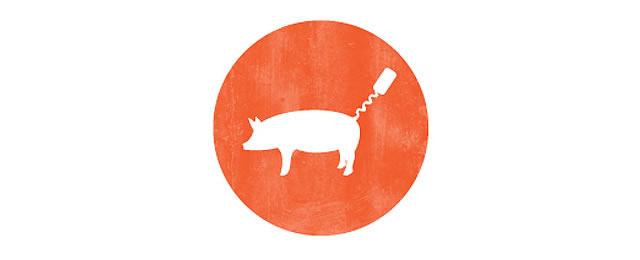 Pigs & Pinot Logo animal