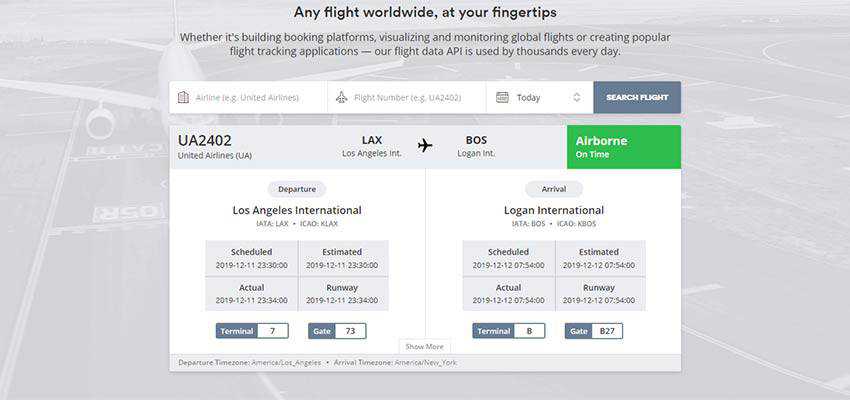 aviationstack real-time flight tracking