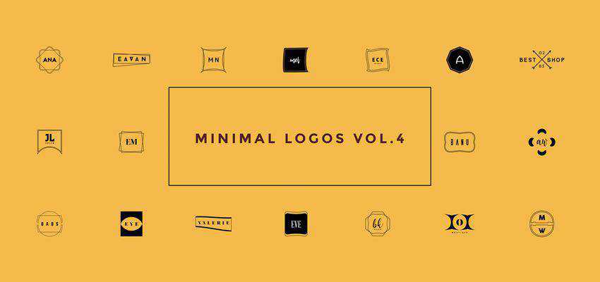 minimal clever typography in logo design