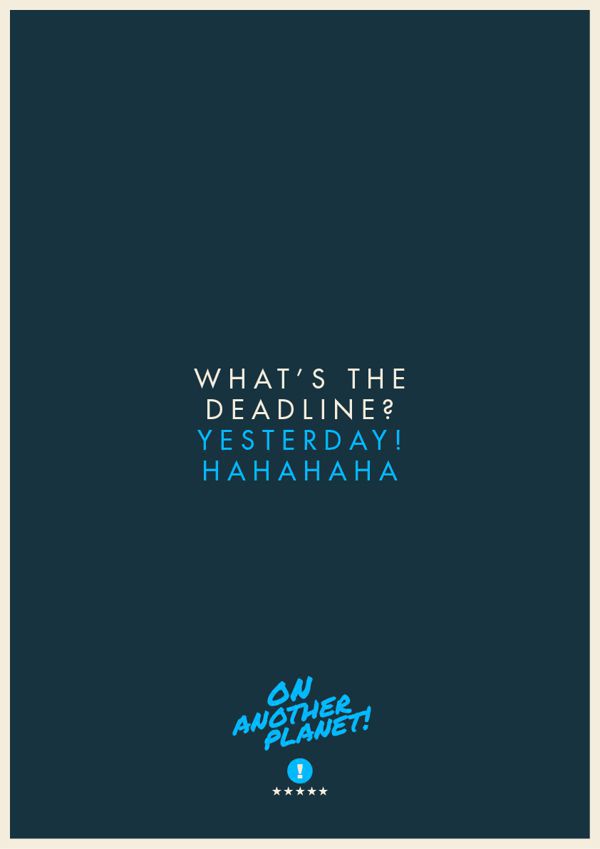 The Client is Always Right poster collection We don't have much budget