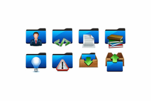 Free Freelance Designer & Developer Folder Icon Set (EPS & PNG Formats)