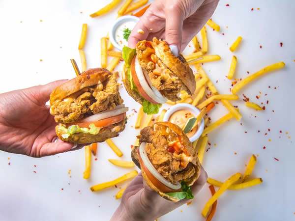 People Carrying Burgers food photography inspiration