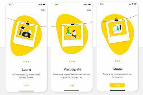8 Beautifully Illustrated Onboarding Screens in Mobile Design