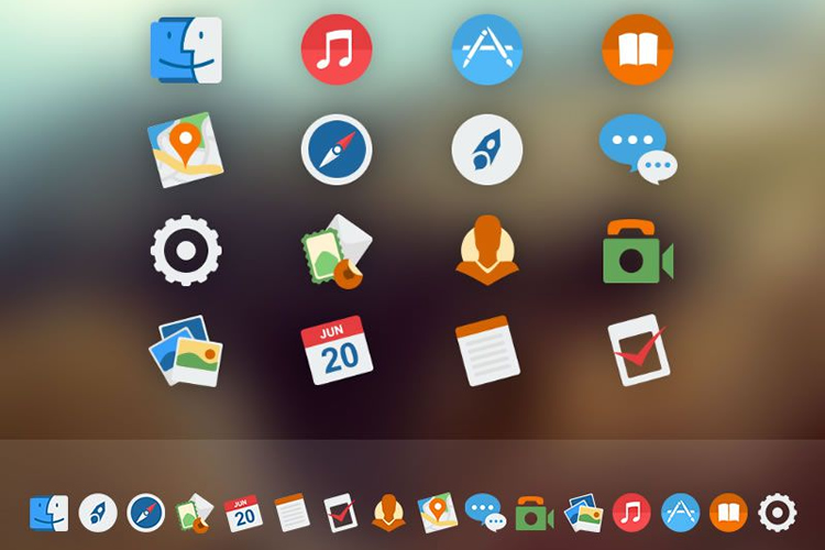 Free OSX Yosemite Replacement Dock Icons (ICNS, PNG, and PSD Formats)