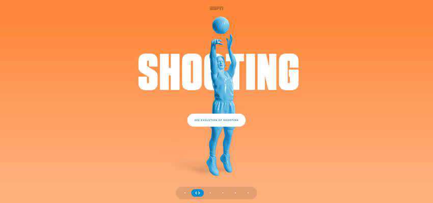 Michael Jordan ESPN sport fitness web design inspiration ui ux