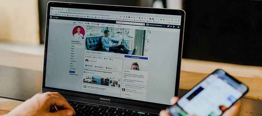 A social media profile screen.