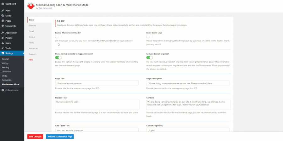 Maintenance Mode WordPress Plugin