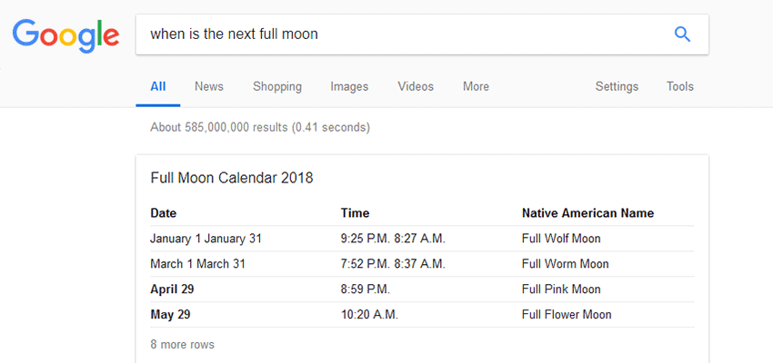 Google displaying microdata in search results