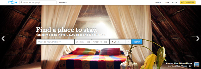 Featured Content Airbnb and Etsy